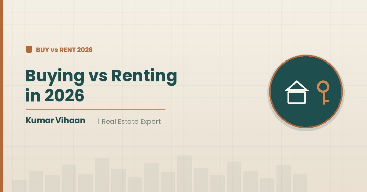 Real estate expert Kumar Vihaan weighing buying versus renting a home in 2026