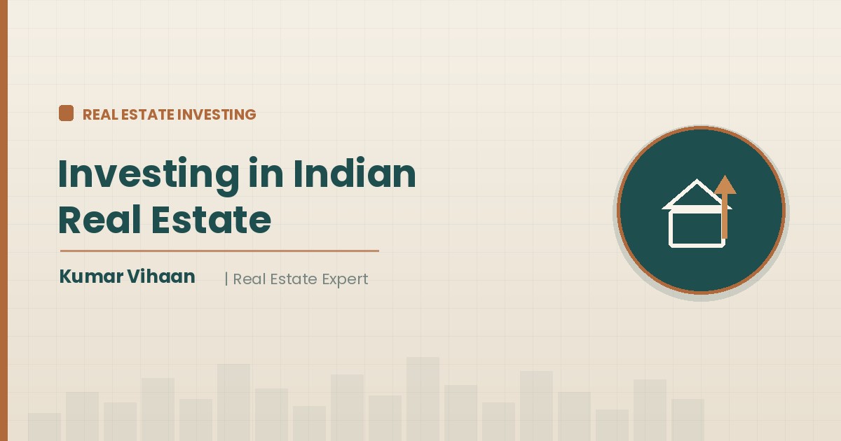 Real estate expert Kumar Vihaan explaining how to invest in Indian real estate