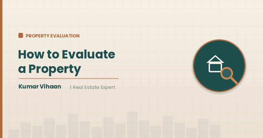 Real estate expert Kumar Vihaan evaluating a property before purchase using a checklist